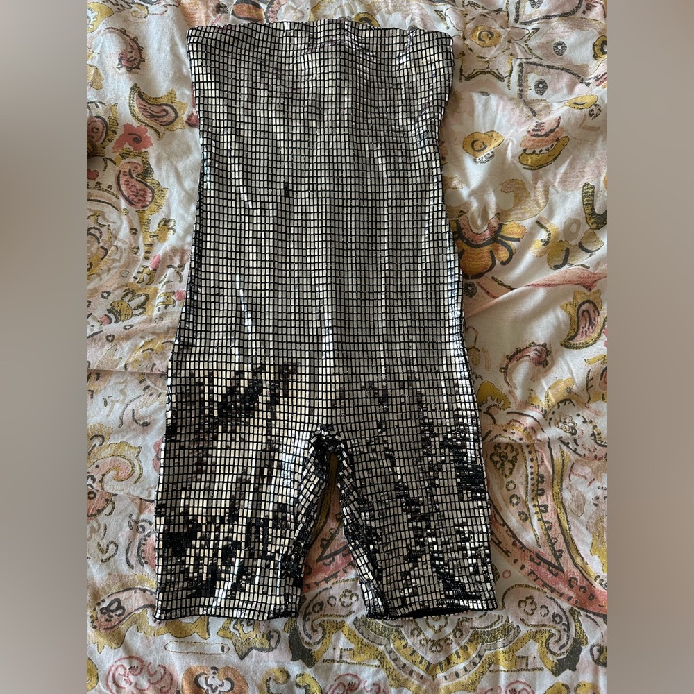 Sparkle Tube Top Romper